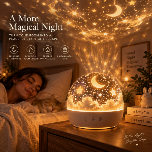 Lunara™ Starry Sky Ambient Lamp Turn Your Room Into A Magical Nighttime Escape